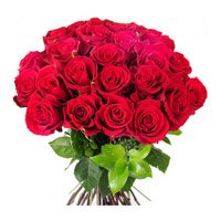 Online Flowers to Mumbai. Red Roses Bouquet 24 Flowers Online India on Get Well Soon